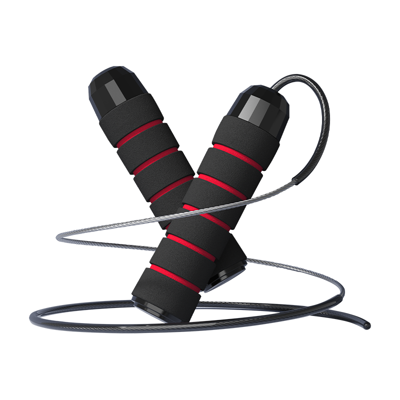 TS-2 Cuerda para saltar con mango de esponja de 5 ranuras para adultos