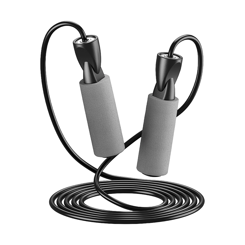 TS-4 Cuerda para saltar con mango de esponja de espuma en color grafiti o color único para adultos