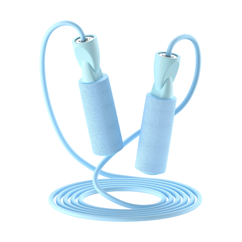 TS-4 Cuerda para saltar con mango de esponja de espuma en color grafiti o color único para adultos