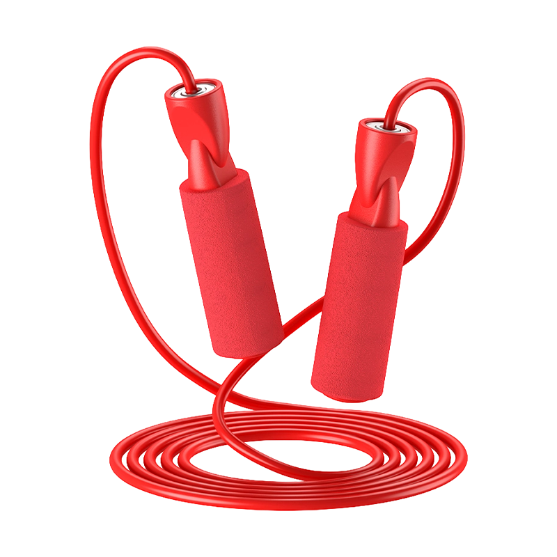 TS-4 Cuerda para saltar con mango de esponja de espuma en color grafiti o color único para adultos