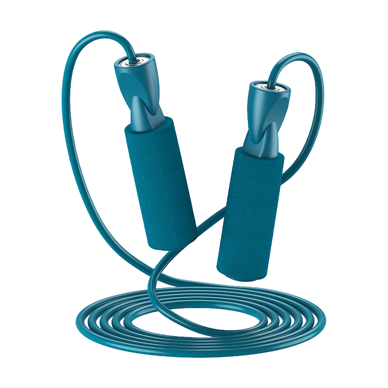 TS-4 Cuerda para saltar con mango de esponja de espuma en color grafiti o color único para adultos