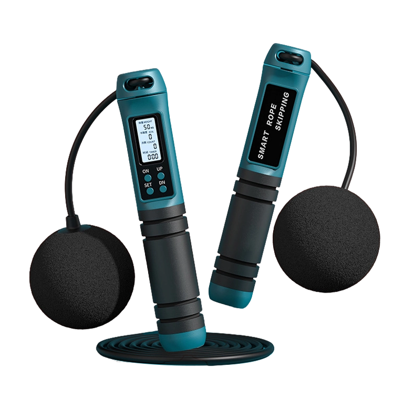 TS-45 Cuerda de salto con conteo electrónico con mango ABS/espuma