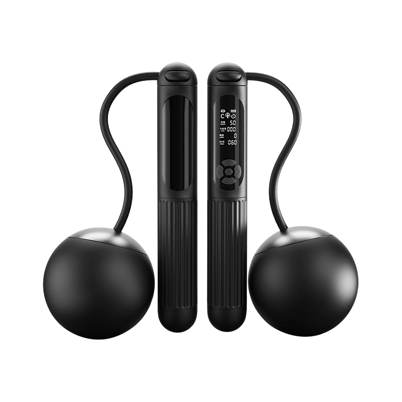 TS-104 Cuerda de salto de conteo inteligente negra